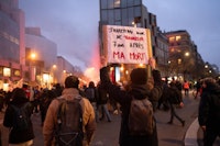 Demonstration, Paris, January 3, 2023. Photo: Charles Reeve.