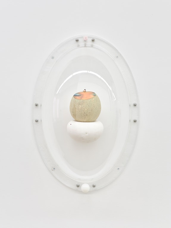 Installation view of <em>Karinne Smith: Melon Skin</em>, 2021. Courtesy the artist and M 2 3, New York. Photo: New Document.
