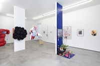 Installation view of <em>Monsieur Zohore: MZ.25 (My Condolences)</em> at M+B Almont, 2022. Courtesy the artist and M+B.