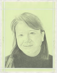 Portrtait of Tammy Nguyen, pencil on paper by Phong H. Bui.