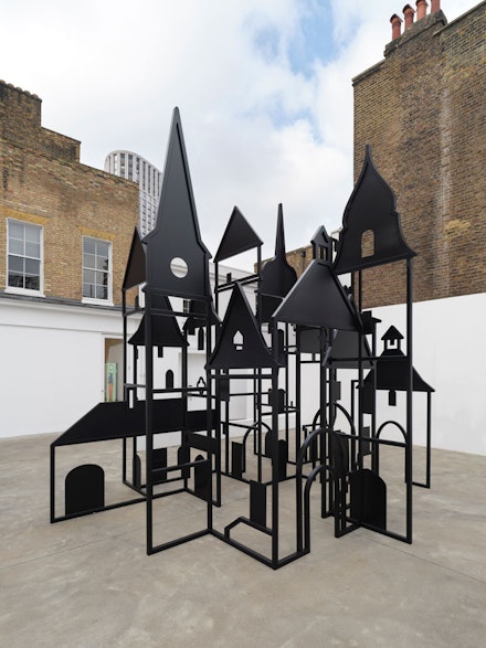 Installation view: Julian Opie, <em>OP.VR@LISSON/London</em>, Lisson Gallery, 2021. Courtesy Lisson Gallery.