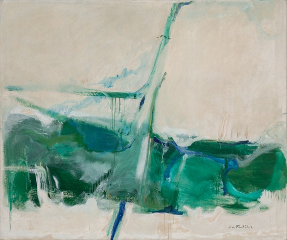 Jane Freilicher, <em>Near the Sea,</em> 1959-60. Oil on linen, 72 x 86 inches. Courtesy the Estate of Jane Freilicher and Kasmin, New York.