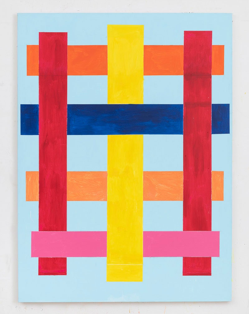 Thornton Willis, <em>homage to the first generation</em>, 2021. Acrylic on canvas, 70 x 52 inches. Courtesy the artist and Elizabeth Harris Gallery.