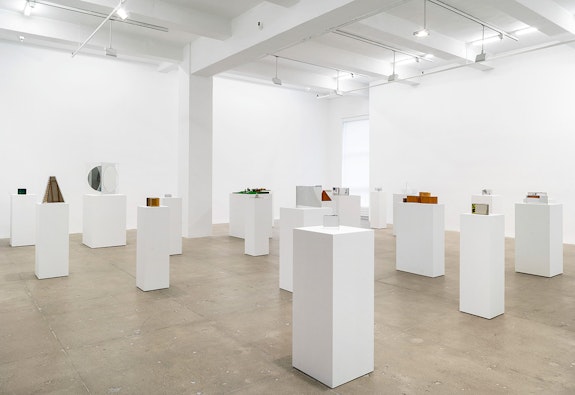 <p>Installation View: <em>Dan Graham: Is there Life After Breakfast?</em>, Marian Goodman Gallery, New York, 2023. Courtesy the Estate of Dan Graham and Marian Goodman Gallery. Photo: Alex Yudzon.</p>