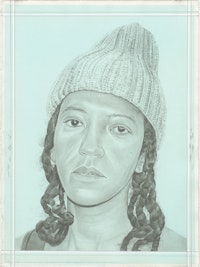 Portrait of Uman, pencil on paper by Phong H. Bui.