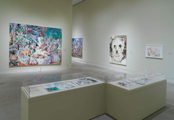 Installation view: <em>Cecily Brown: Death and the Maid</em>, The Metropolitan Museum of Art, New York, 2023. Courtesy The Metropolitan Museum of Art. Photo: Paul Lachenauer. 