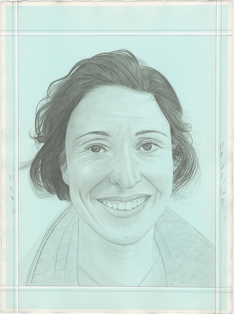 Portrait of Charlotte Kent. Pencil on Paper by Phong H. Bui.