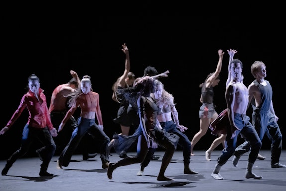 Martha Graham Dance Company in Hofesh Shechter’s <em>CAVE</em>, co-produced by Daniil Simkin. Photo: Brian Pollock.