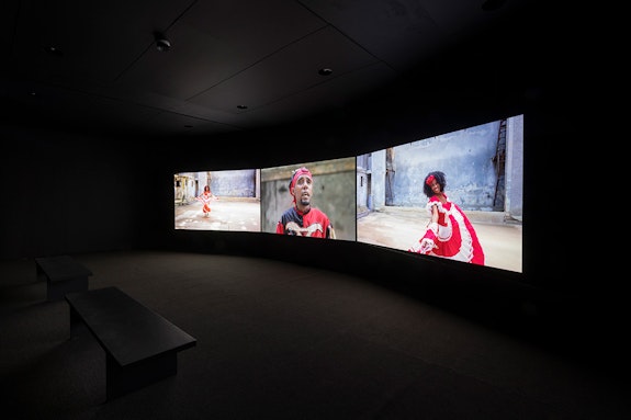 Installation view: <em>Kehinde Wiley: HAVANA</em>, Sean Kelly Gallery, New York, 2023. Courtesy Sean Kelly.