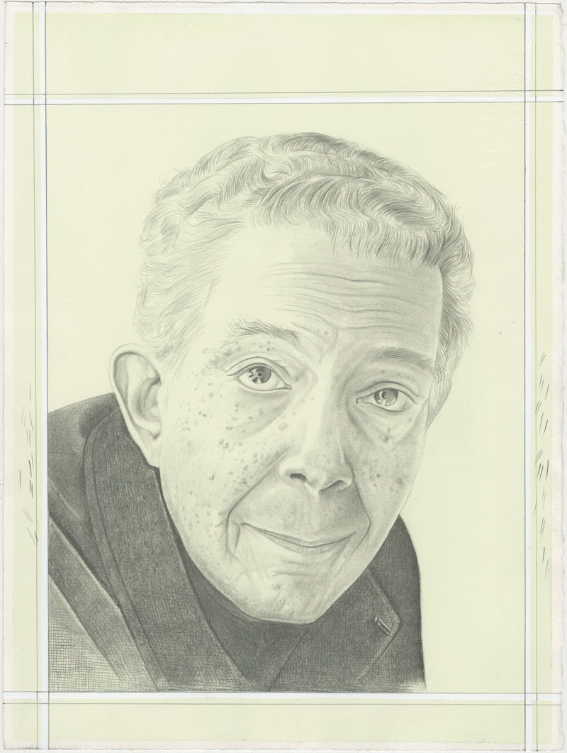 Portrait of Fred Eversley. Pencil on paper by Phong H. Bui.
