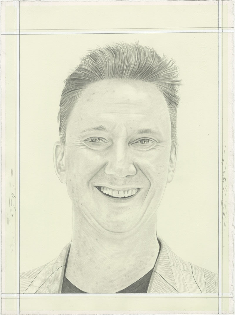 Portrait of Janne Sirén. Pencil on paper by Phong H. Bui.