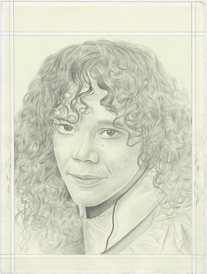 Portrait of Allison Glenn. Pencil on paper by Phong H. Bui.
