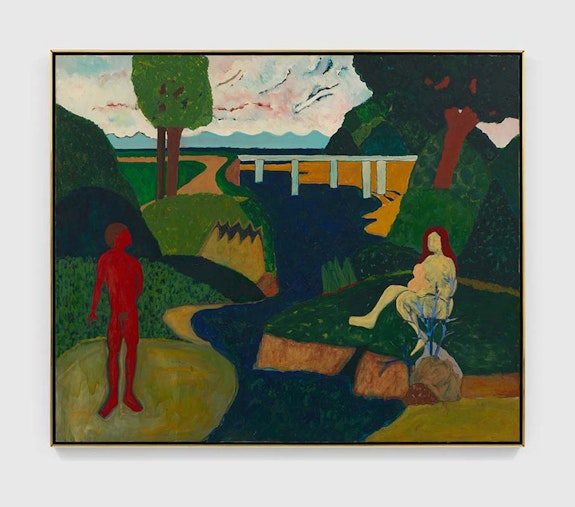 Bob Thompson, <em>Untitled</em>, 1961-1962. Oil on canvas, 60 x 72 inches. Private Collection. © Michael Rosenfeld Gallery LLC, New York, NY. Courtesy 52 Walker, New York.
