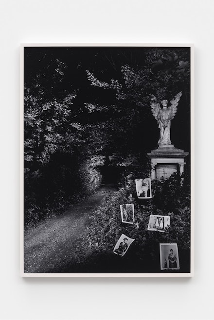 Tessa Boffin, <em>The Cemetery</em>, 1990/2023. Archival inkjet print, 43 7/8 x 33 inches. Courtesy the Estate of Tessa Boffin and the Gupta+Singh Archive. Photo: JSP Art Photography.