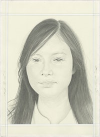 Portrait of Sung Tieu. Pencil on paper by Phong H. Bui.