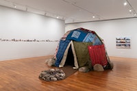 Installation view: <em>Wendy Red Star: A Scratch on the Earth</em>, Columbus Museum of Art, Ohio, 2023. Courtesy Columbus Museum of Art, Ohio.