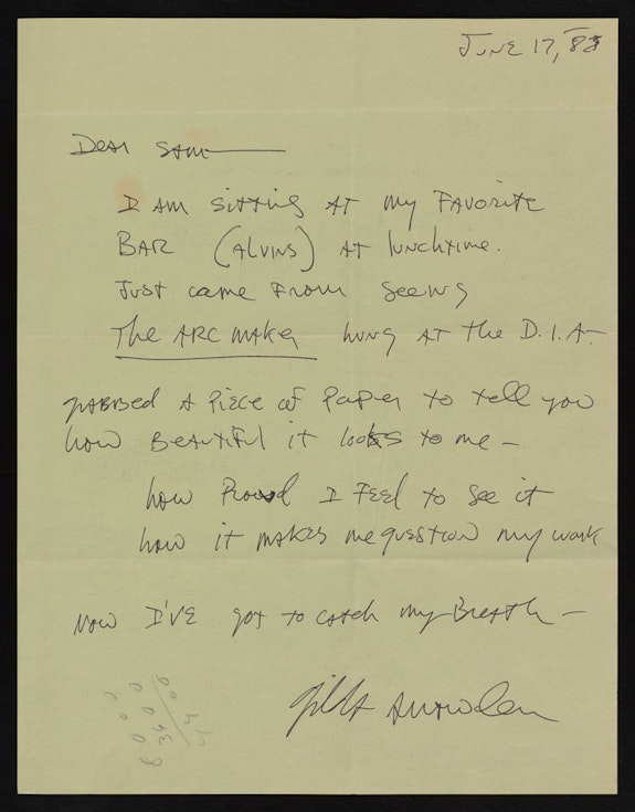 Sam Gilliam Papers, Archives of American Art, Smithsonian Institution. Courtesy Annie Gawlak.