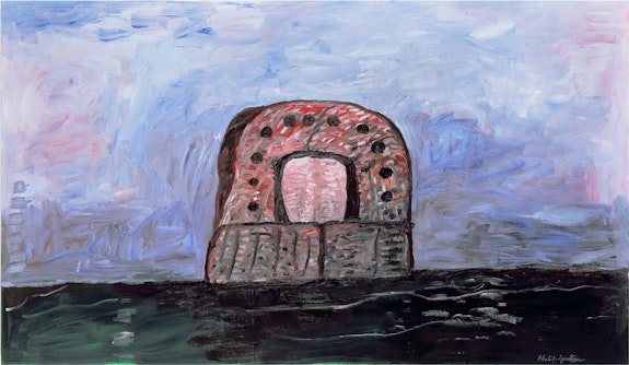 Philip Guston, <em>Black Sea</em>, 1977. Oil on canvas, 68 1/8 × 117 inches. Tate: Purchased 1982. © The Estate of Philip Guston / © Tate, London 2019.