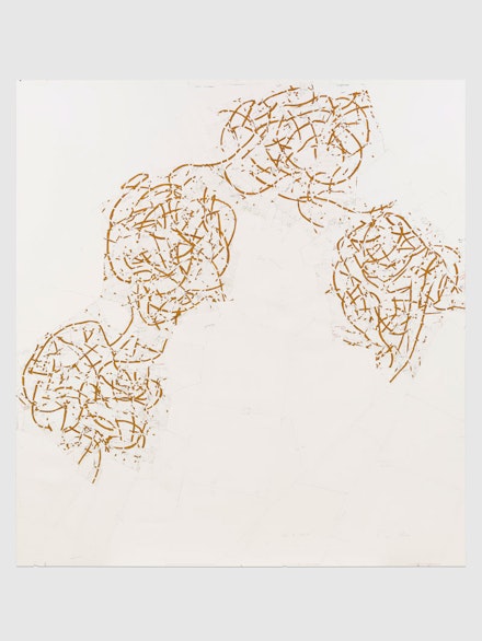 Roni Horn, <em>Or 7</em>, 2013-2015. Powdered pigment, graphite, charcoal, colored pencil, and varnish onpaper, 278 × 257 cm. Courtesy of Glenstone Museum. © Roni Horn. Courtesy of the artist and Hauser & Wirth. Photo: Tom Powel.