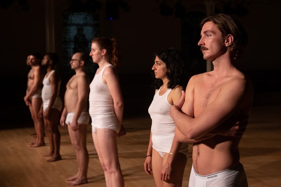 <em>Variations on Themes from Lost and Found: Scenes from a Life</em> <em>and other works by John Bernd</em>, Danspace Project, 2023. Photo: Ian Douglas.