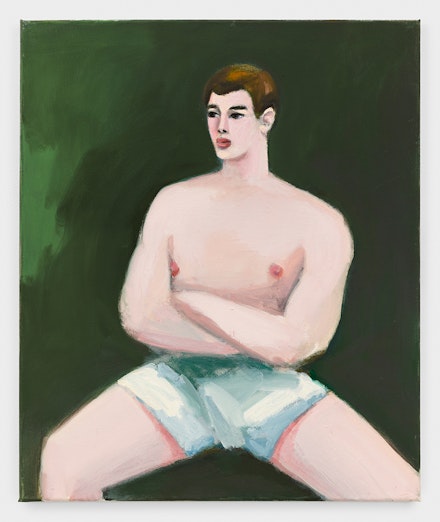 Maureen Dougherty, <em>Boxer,</em> 2023. Oil on canvas, 24 x 20 inches. Courtesy the artist and Cheim & Read.