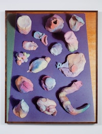 <em>Handed to Eyes</em>, 1983, oil on chromogenic photograph, 48 1/2 x 40 inches (print). © Michael Snow. Courtesy the artist and Jack Shainman Gallery, New York.