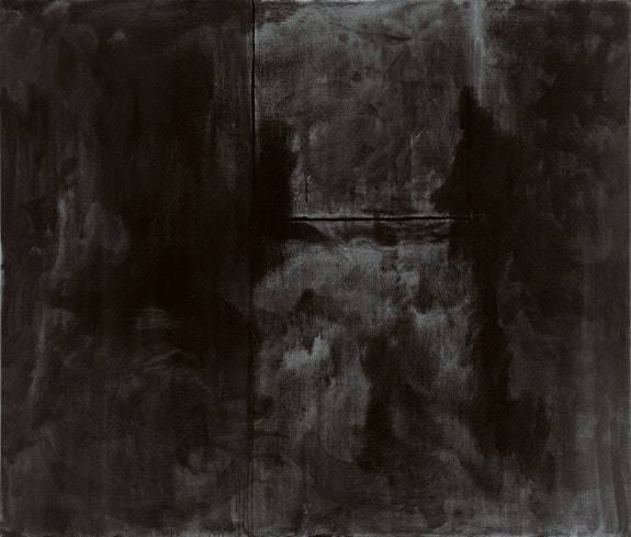 Robert Motherwell,<em> In Plato’s Cave</em>, 1973. Acrylic and charcoal on canvas, 72 × 84 3/4 inches. Philadelphia Museum of Art: Gift (by exchange) of Miss Anna Warren Ingersoll and partial gift of the Dedalus Foundation, Inc., 1998.  © Copyright 2023 Dedalus Foundation, Inc. / Licensed by the Artists Rights Society (ARS), NY.