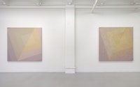Installation View: <em>Siri Berg: The Kabbalah Paintings from the 1980s</em>, David Richard Gallery, New York, 2023. Artwork Copyright © Siri Berg Estate. Courtesy David Richard Gallery. Photo: Yao Zu Lu.