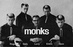 Official Monks promo postcard, 1966, after haircut. © play loud! + Monks