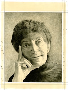 Portrait of Dore Ashton. Pencil on paper by Phong Bui.