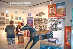 CIHP Exhibition Center Interior with Steeplechase horse.  <i>Photo courtesy of the Coney Island History Project.</i>