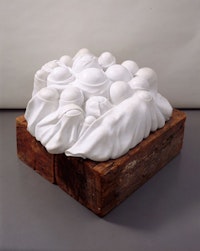 <i>Louise Bourgeois, “Cumul I” 1968. White marble. 51 × 127 × 122 cm. AM 1976-933. © CNAC/MNAM/Dist. Réunion des Musées Nationaux / Art Resource</i>