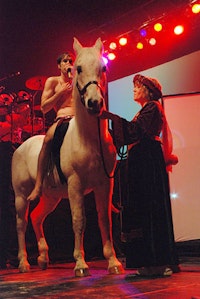 Kevin Barnes performing at Roseland Ballroom. Photo by Kurt Christensen.