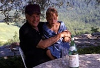Portrait of the artist and his grandson, Photograph by Mara Held, 1990.