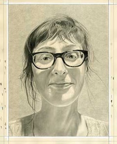 Portrait of the artist. Pencil on paper by Phong Bui.
