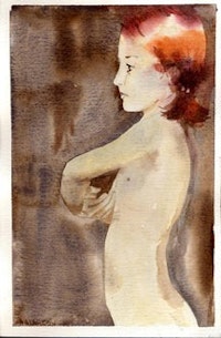 Alejandra Alarcon, 404 (2004), watercolor on paper. Courtesy of Galeria Ramis Barquet, New York.