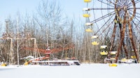 <i>A rusting amusement park near the Chernobyl plant. Photo by Stuck In Customs, flickr.com.</i>