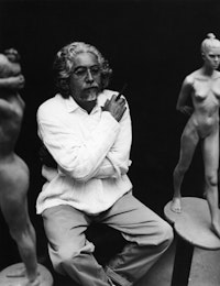 The artist in his studio, 1994.