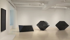 Installation view of <i>Ad Reinhardt Tony Smith: A Dialogue</i> exhibition at Pace Wildenstein gallery. Courtesy of the gallery.