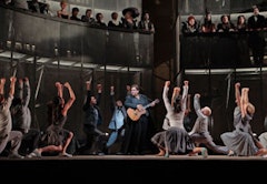 A scene from Act 2 of Gluck's Orfeo ed Euridice. Photo by Ken Howard/Metropolitan Opera Photo.