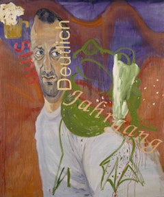 Martin Kippenberger, (Untitled) from the series Fred the Frog (1990). Oil on canvas, 94 1/2 x 78 3/4 in. Collection of Audrey M. Irmas, Los Angeles, © Estate Martin Kippenberger, Galerie Gisela Capitain, Cologne.
