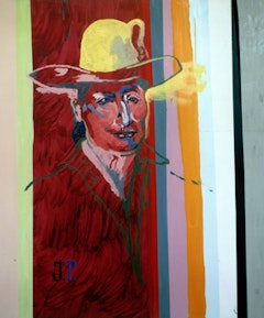 Martin Kippenberger, “Untitled from the series Jacqueline: The Paintings Pablo Couldn’t Paint Anymore” (1996). Oil on canvas, 70 7/8 × 59 1/16 in. The Museum of Contemporary Art, Los Angeles, partial and promised gift of Susan and David Gersh. © Estate Martin Kippenberger, Galerie Gisela Capitain, Cologne.

