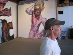 Jim Herbert in his Bushwick studio.
