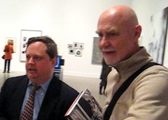 The Douglases , Eklund left, and Crimp right, at the press preview of “The Pictures Generation” at the Met.