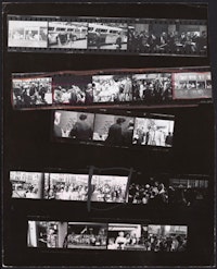 Robert Frank, Guggenheim 340/Americans 18 and 19—New Orleans, November 1955, 1955; contact sheet; 10 x 8 1/16 in.; National Gallery of Art, Washington, Robert Frank Collection, gift of Robert Frank; © Robert Frank