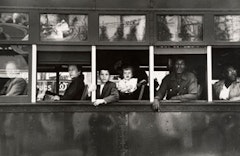 Robert Frank, Trolley—New Orleans, 1955; gelatin silver print; 8 5/8 x 13 1/16 in.; Lent by The Metropolitan Museum of Art, Gilman Collection, Purchase, Ann Tenenbaum and Thomas H. Lee Gift, 2005; © Robert Frank