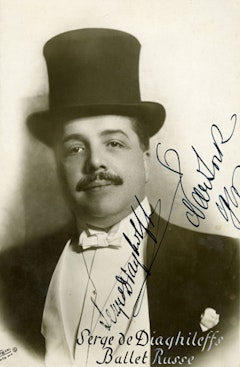 Serge Diaghilev, 1916. Photos courtesy of the Jerome Robbins Dance Division, New York Public Library for the Performing Arts.