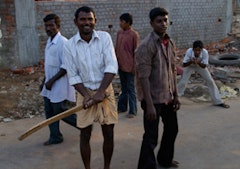 Recreational cricket players in Egmore, South India. Photo couresty of A. Sorense.