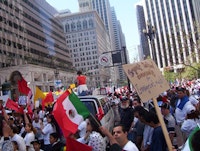 Pro-immigration protest in San Francisco, May 2009. Photo courtesy of SaoPaulo, flickr.com.