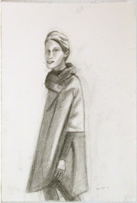 Oona 2, 2007. Charcoal on paper. 22 3/8 x 15 inches (56.8 x 38.1 cm). AK07-08. Credit: Courtesy of Peter Blum Gallery, New York.